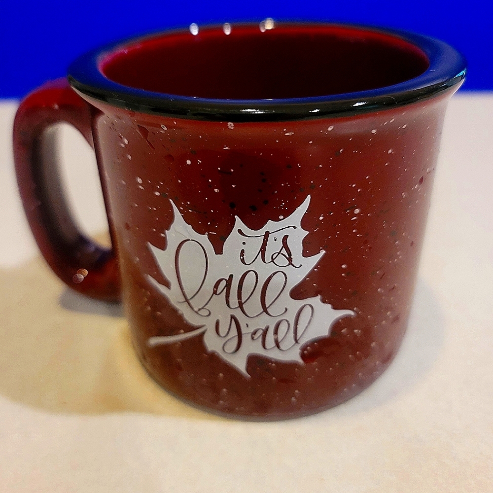 Liquid Logic Coffee Mug Burgundy. It's Fall Y'all.